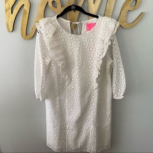 LILLY PULITZER Primm Eyelet Dress in Resort White M